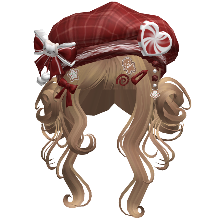♡ Christmas Swirly Wispy Buns (Honey Blonde)