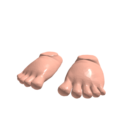 Bare Feet for Peanuts Characters