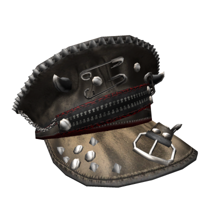 Grunge Brown Military Cap w/ Spikes Roblox item