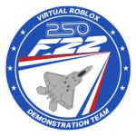 Virtual Roblox F-22 Raptor Demo Team.