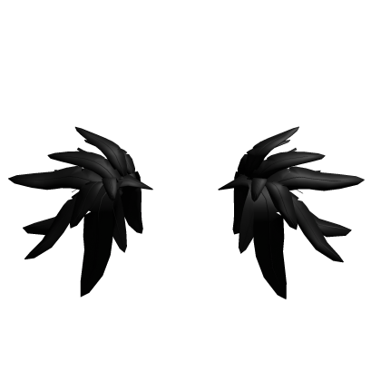 Abyssal Black Feathered Shoulders