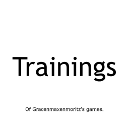 [MAP UPDATE] Trainings For All My Games