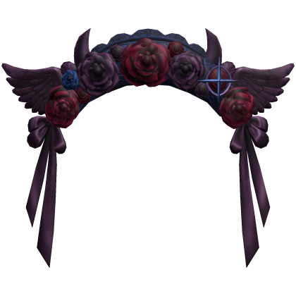 Purple Red Rose Wing Halo