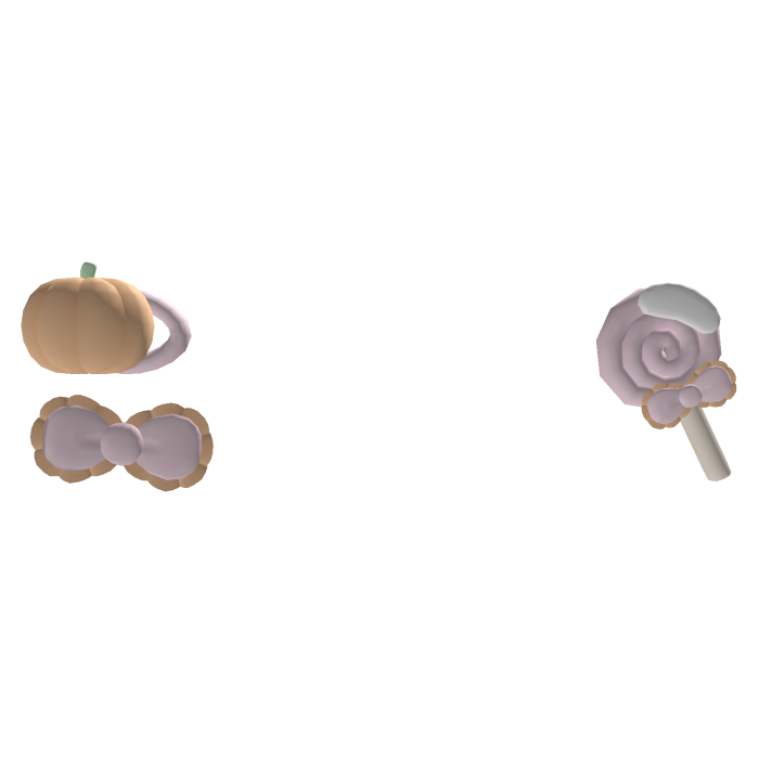 𐔌⋆ ୭ ˚. pumpkin lollipop hair clips ꒱