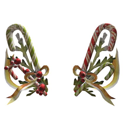 Festive Christmas Candycanes w Bows Roblox item
