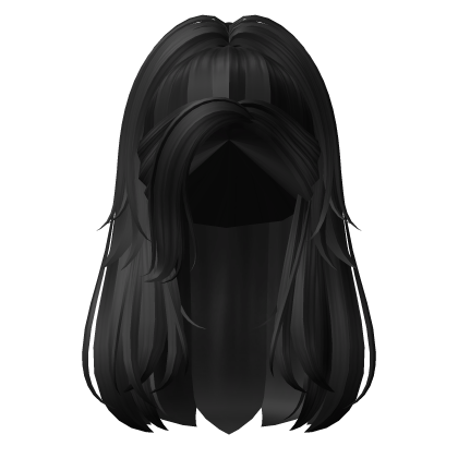 Popular High Ponytail Hair (Black) Roblox item