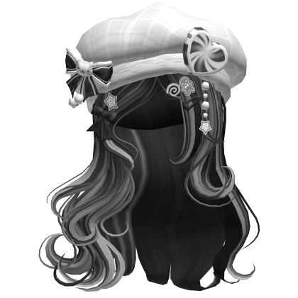 ♡ Christmas Swirls w/ Beret (Grey)
