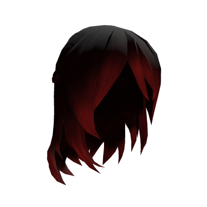 ♡ Black&Red Braid Goth Emo Hair 