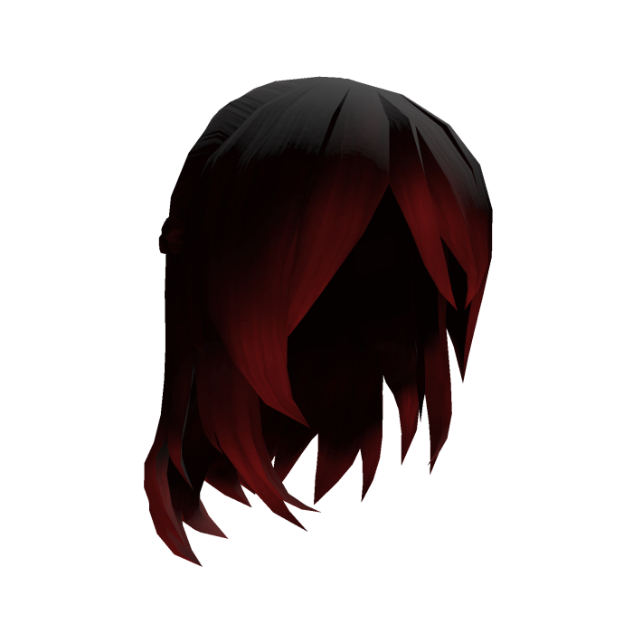 ♡ Black&Red Braid Goth Emo Hair 