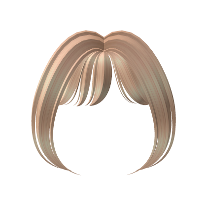 Cute blonde anime bangs Roblox item