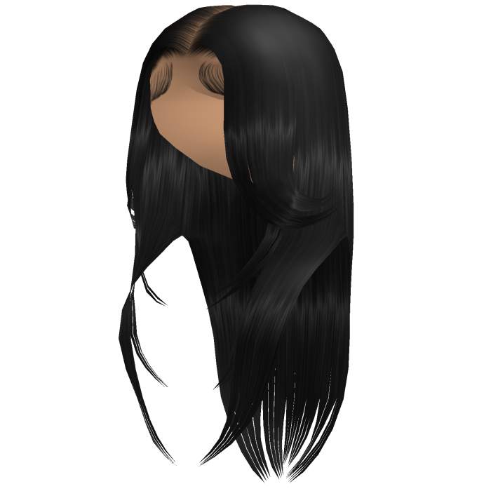 Middle Part Wispy Front [Black]
