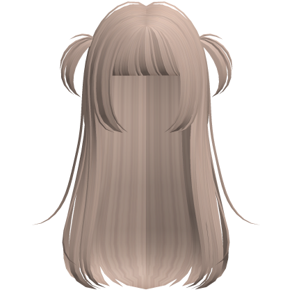 ♡ : cute light brown anime hair w/ mini pigtails Roblox item