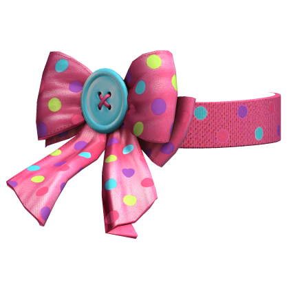 Hot Pink Multicolor Confetti Button Choker Roblox item