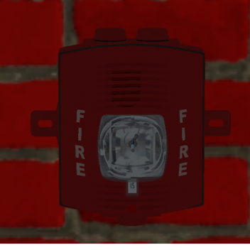 old 1990's house with fire alarms and ceiling fans