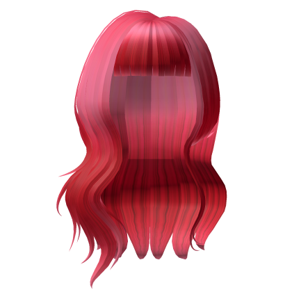 Red Side Part Hair