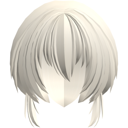 fluffy moe anime short side hair blonde