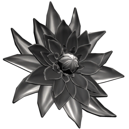 [Hair Clip] Black and White Blood Rose Sunflower Roblox item