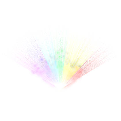 Rainbow Prism Light Fan Aura (Glowing)