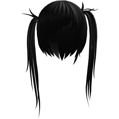 melancholy # asymmetrical twin tails ҂ black