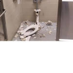 broken toilet