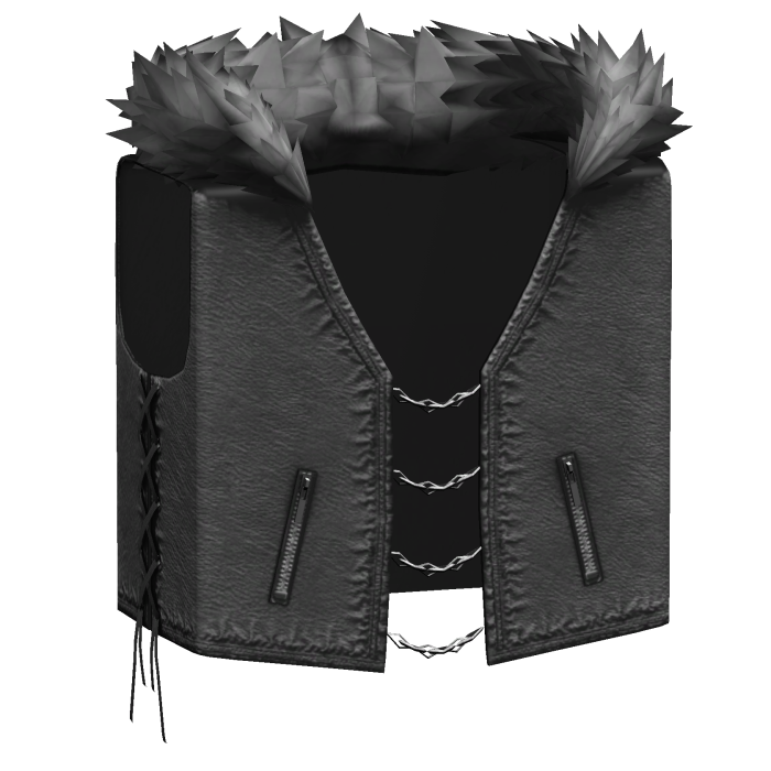 Emo Punk Vest Y2K w/ fur
