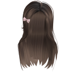 Cute Bow Messy Wavy Side Hair