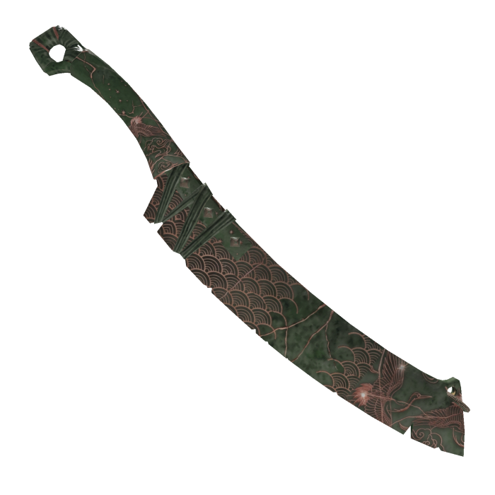 Jade Rose Gold Craneheart Grave Cleaver