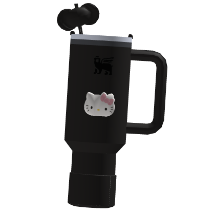 ♡ Black Hello Kitty Stanley Cup ♡ thumbnail