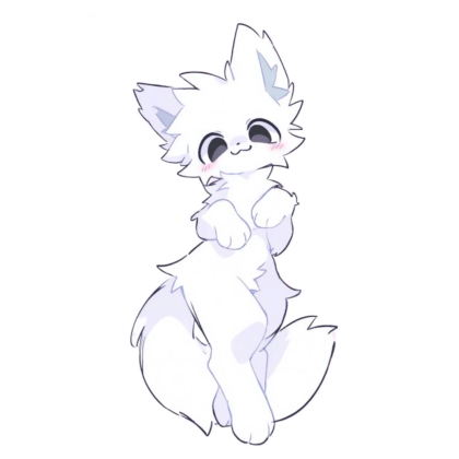Cute Silly White Cat Cape Roblox item