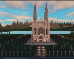 French Gothic Church with muskets