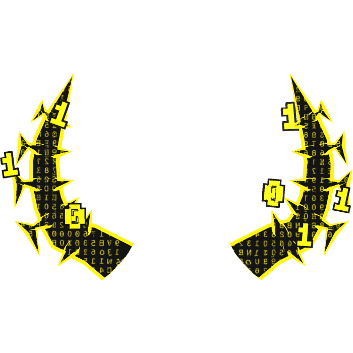 Hacker Yellow Binary Code