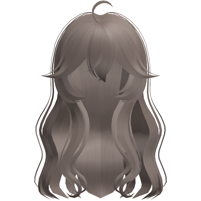 ash long wavy wispy cute shoujo hair