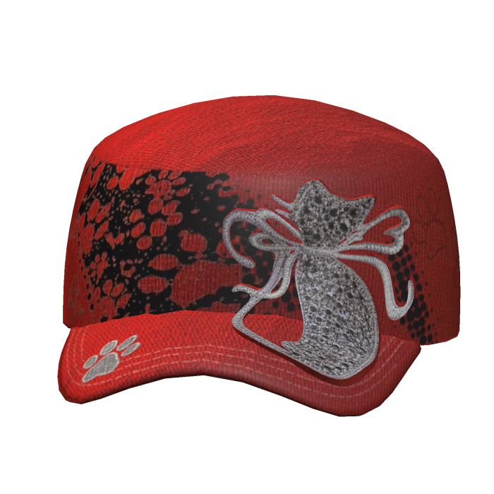 Y2k Red McBling Cat Cap