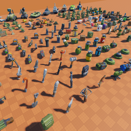 285 Low Poly FPS Weapons and Military Models preview 3