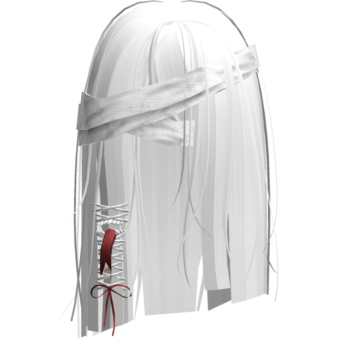 Creepy White Short Monster Hair Bandages