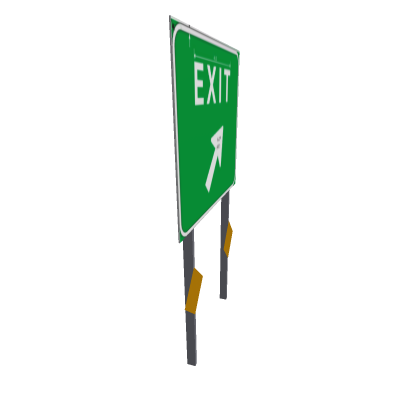 new exit sign right ####