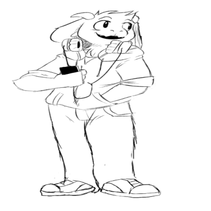 Asriel teen (transparent) full body Roblox decal