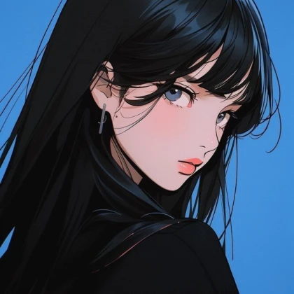 Girl with black hair