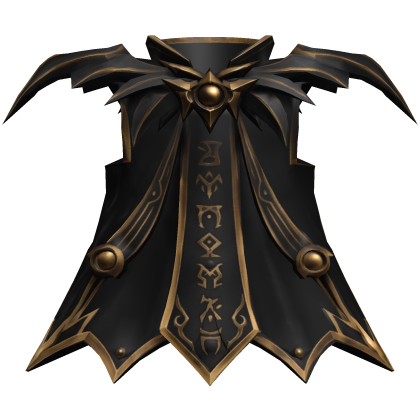 Black & Gold Night Wing Dark Sword Cape