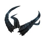 Dark Bluesteel Venom Horns