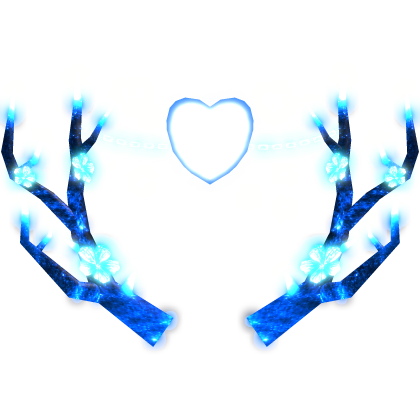 [🌟 Glow + Animated] Blue Hearth Sakura Antlers