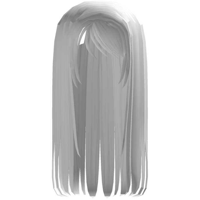 White Straight Moe Anime Hair