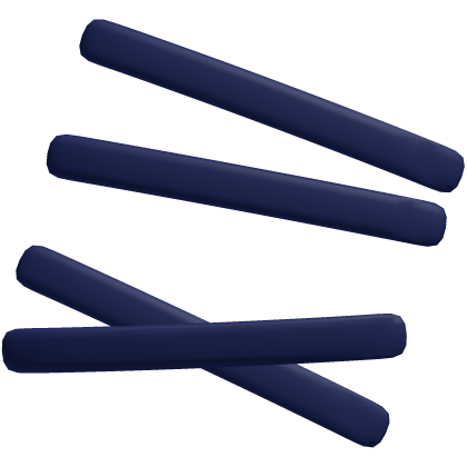 ♡ ꒰ navy single sided crossed x clips ꒱ ♡