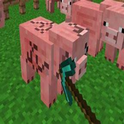 cursed minecraft pig Roblox decal
