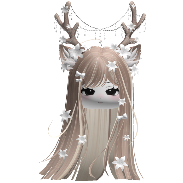 Ethereal Christmas Fairy Fawn Hair w/ Antlers