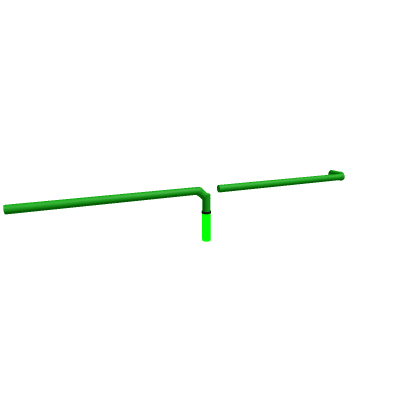 Leaked radiation pipe