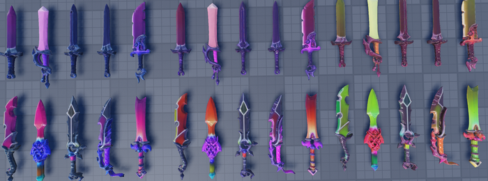 Elemental Fantasy Sword Pack Stylized RPG Weapons preview 1