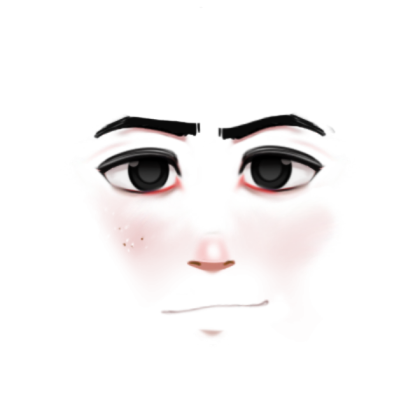 Male_Face_Black_Eyes_Red_Highlight Roblox decal