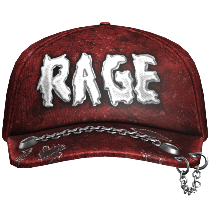 Rage Red Distressed Cap