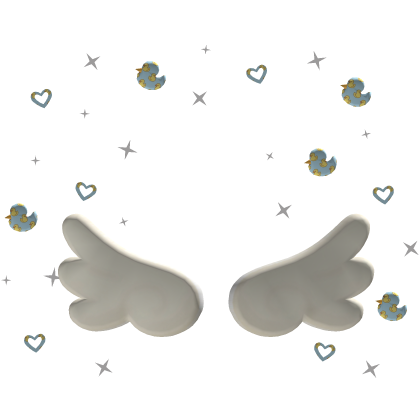 Angel Wings and Ducks Hearts Aura Roblox item